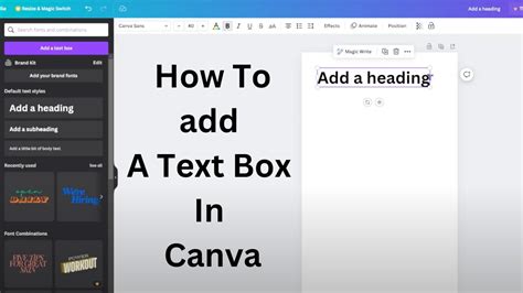 how to insert a white box in canva
