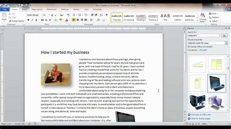 how to insert an image in a word doc