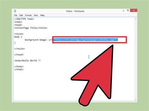 how to insert background image in html from folder
