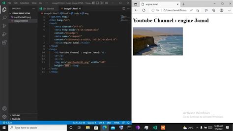 how to insert background image in html using visual studio code