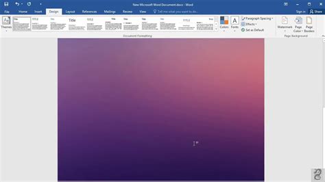 how to insert background image in word 2016