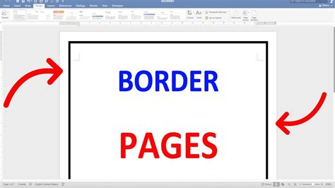 how to insert border in microsoft word 365