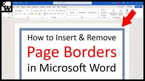 how to insert border in ms word