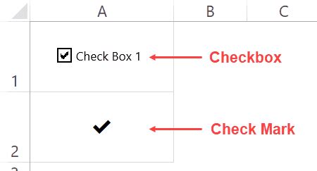 how to insert check box symbol in excel