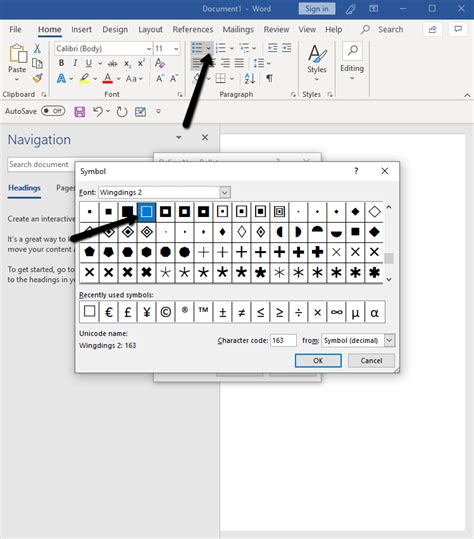 how to insert checkbox in word 365