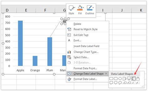 how to insert comment in excel chart
