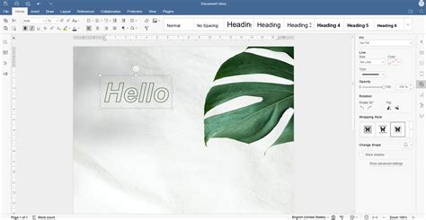 how to insert design in word document