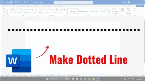 how to insert dotted line in ms word