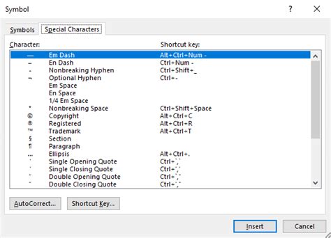 how to insert en dash in word