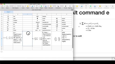 how to insert equation in mac pages