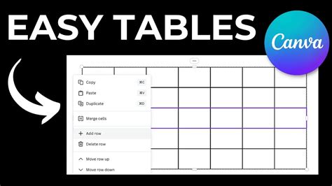 how to insert excel table in canva