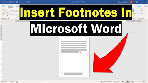 how to insert footnotes into microsoft word