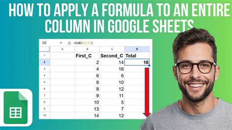 how to insert formula in google sheets for entire column