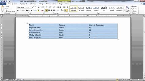 how to insert gridlines in word table