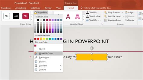 how to insert highlight in powerpoint