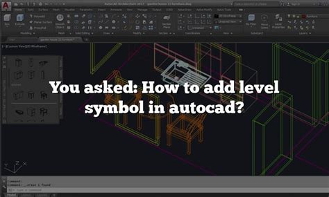 how to insert level symbol in autocad