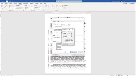 how to insert line number in word document