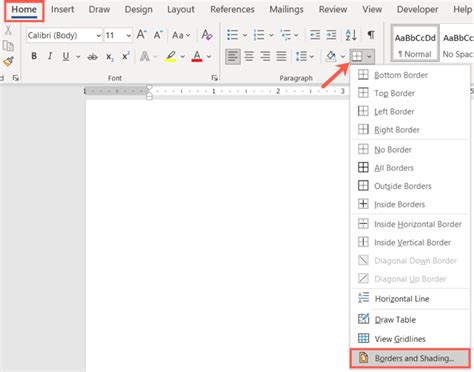 how to insert long vertical line in word