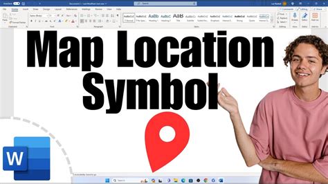how to insert map location symbol in word