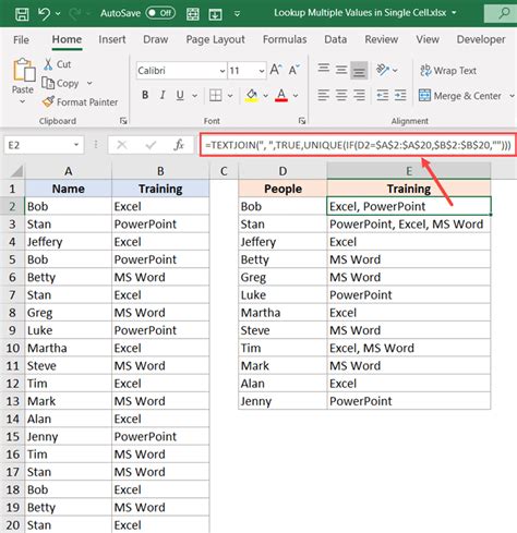how to insert multiple values in a single cell in excel