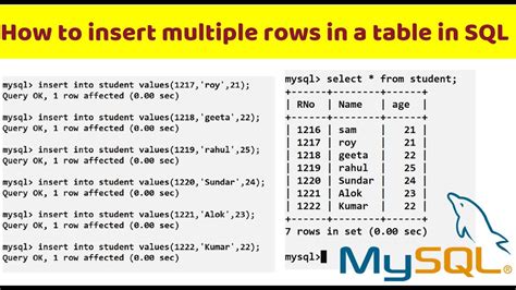 how to insert multiple values in sql plus