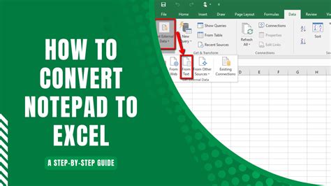 how to insert notepad file into excel