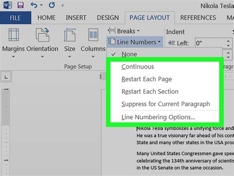 how to insert number in ms word