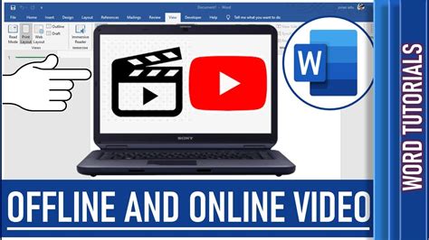 how to insert offline video in word document