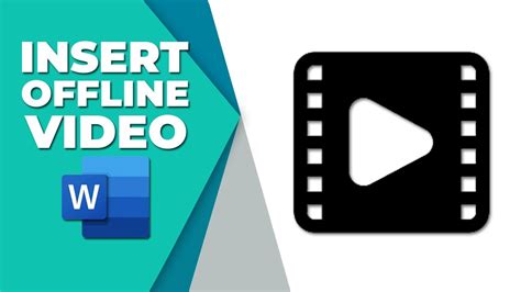 how to insert offline video in word file