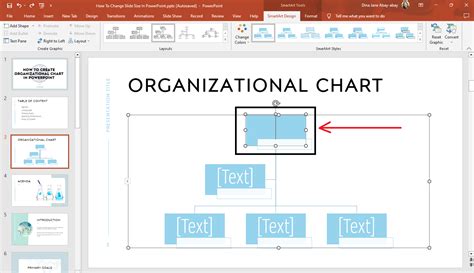 how to insert org chart in ppt