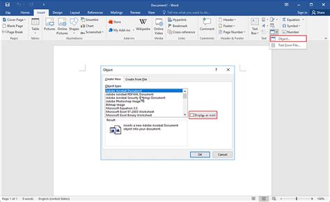 how to insert pdf document into word as image