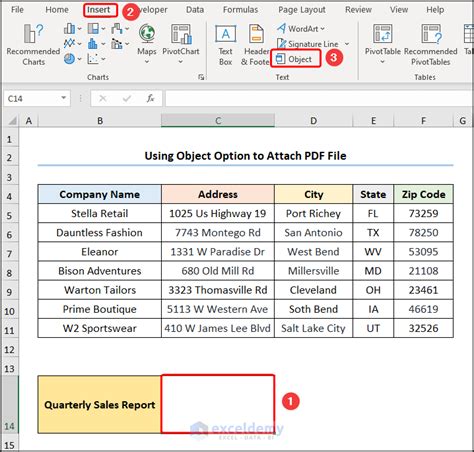 how to insert pdf file in excel office 365 mac