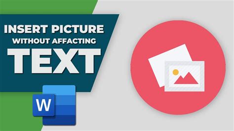 how to insert picture in word without affecting text