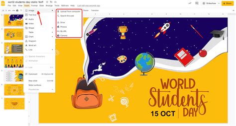 how to insert pictures in powerpoint slides from google