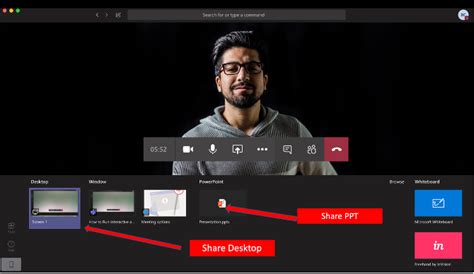 how to insert powerpoint slide into microsoft teams