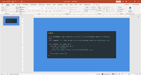 how to insert python code in powerpoint