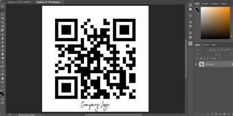 how to insert qr code in photoshop