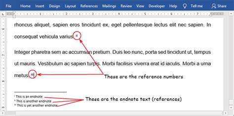 how to insert reference in word using endnote