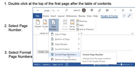 how to insert roman numerals in word table of contents