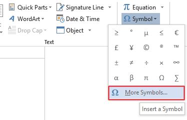 how to insert section symbol in word on mac