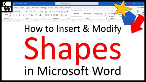 how to insert shape in word mac