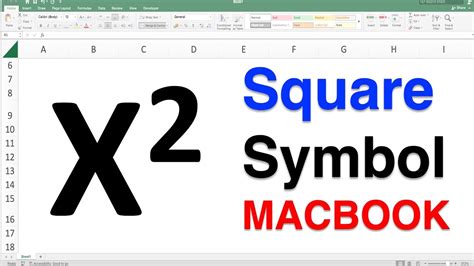 how to insert square symbol in excel mac