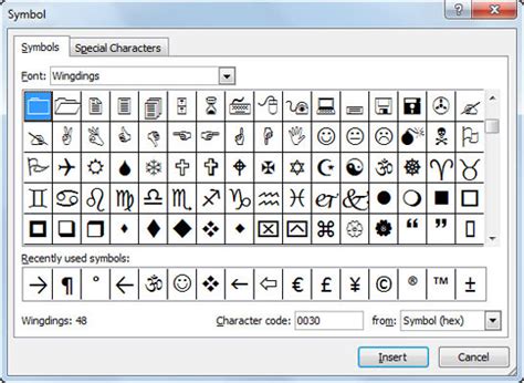 how to insert symbols in excel mac