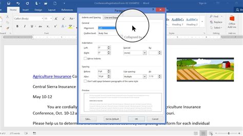how to insert tab in ms word android