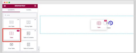 how to insert table in wordpress elementor