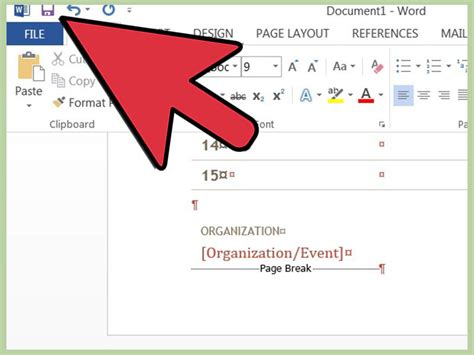 how to insert template in word
