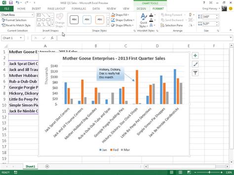 how to insert text in excel graph