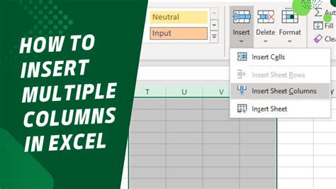 how to insert two columns in one cell in excel