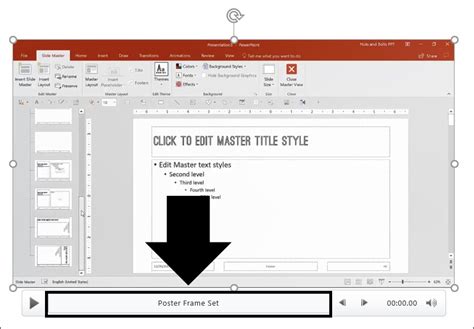 how to insert video thumbnail in powerpoint