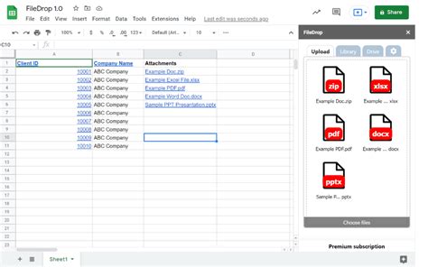 how to insert word document in google sheets